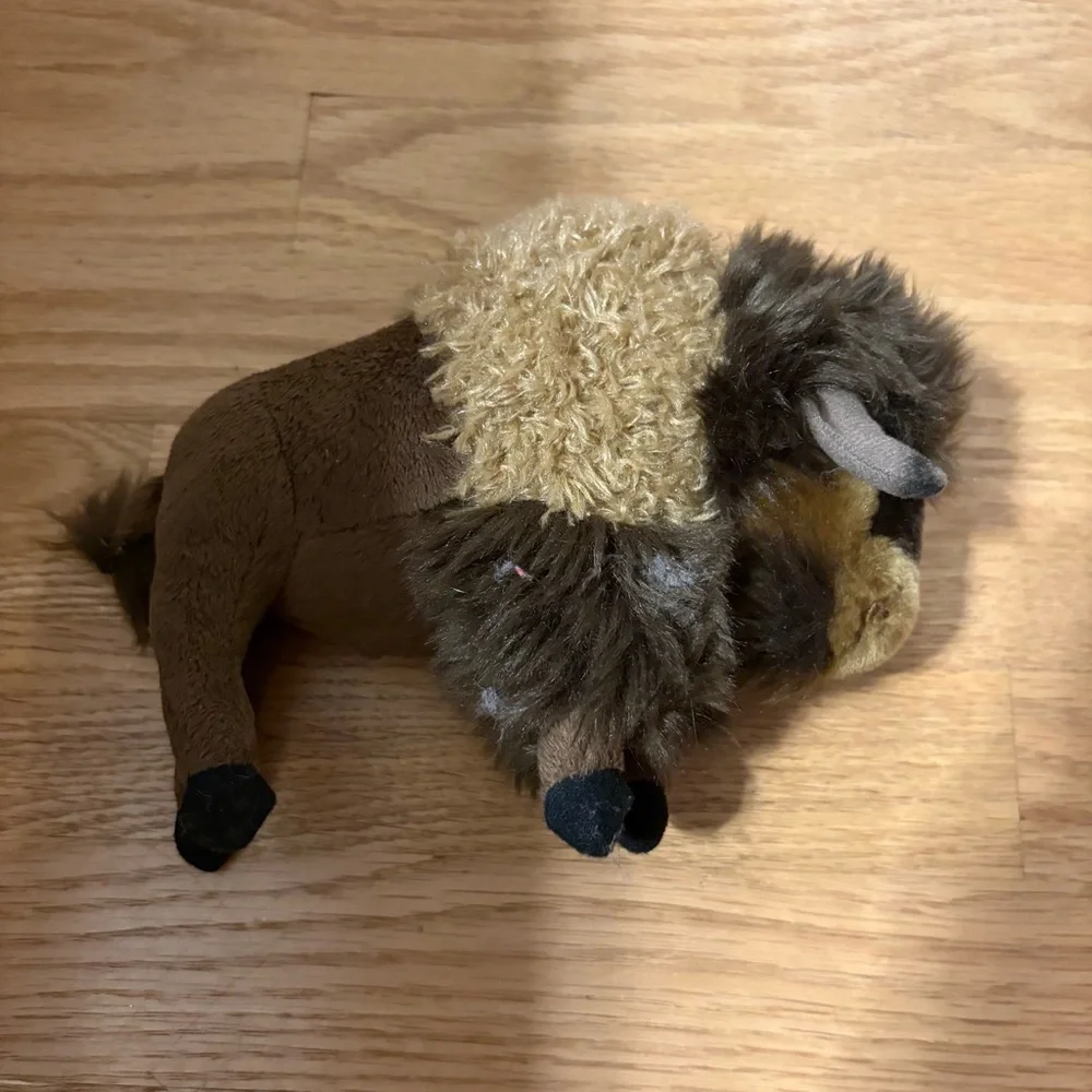 Wildlife Artists Plush Bison Toy Stuffed Animal Buffalo Brown